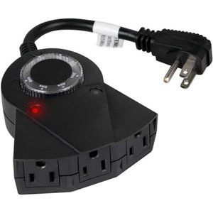 Plug in Timer with Countdown Mode, 3 Grounded Electrical Outlet